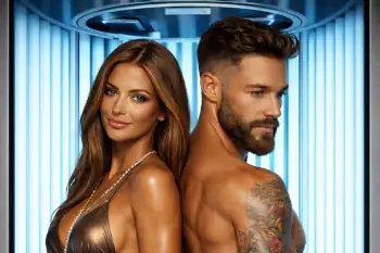 Sunbed session at Barbers & Bronzing